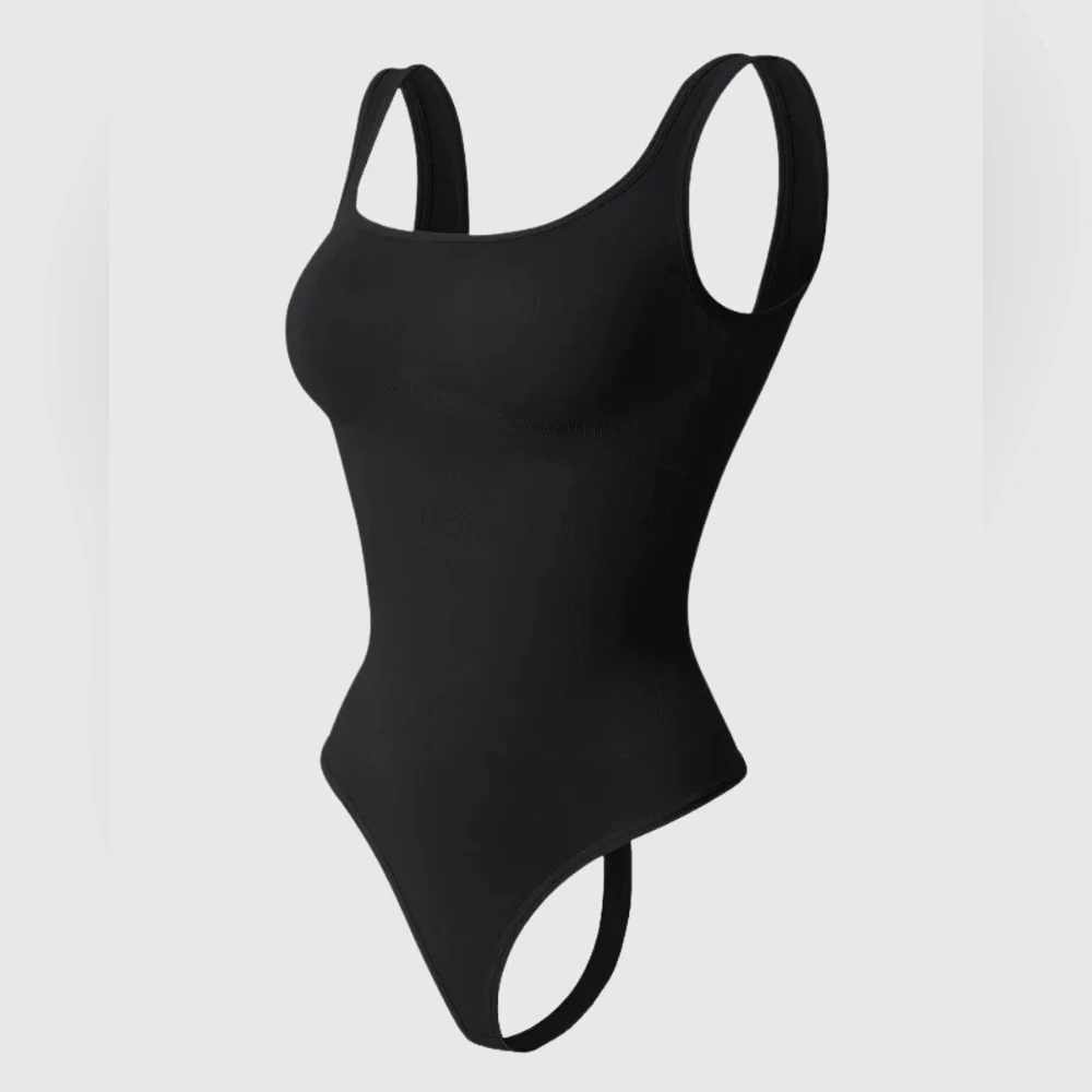 NWT Revenge X Body Square Neck Snatched Bodysuit Black S A95‎